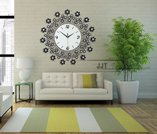 đồng hồ pha lê treo tường